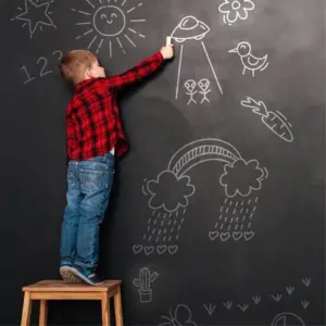 Wall sticker - Black Chalkboard