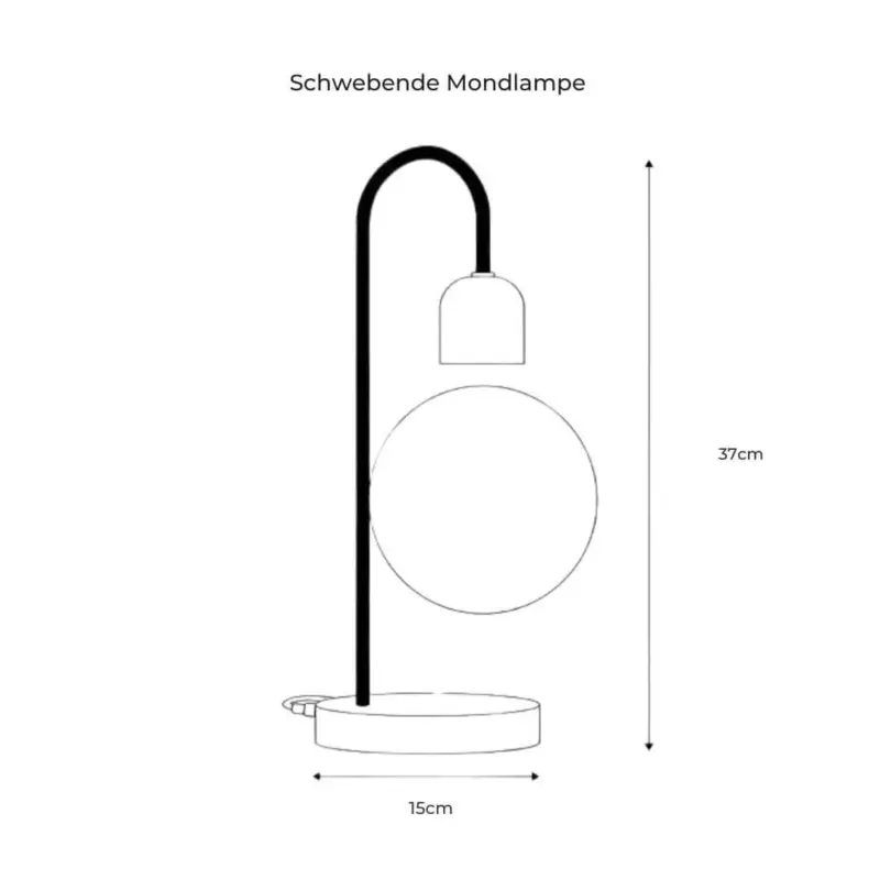 Schwebende Mondlampe