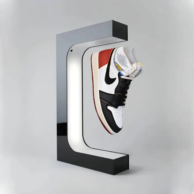 Schwebendes LED Schuhdisplay Minimalistische Tischlampe