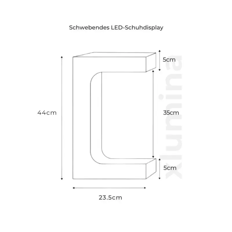 Schwebendes LED Schuhdisplay Minimalistische Tischlampe