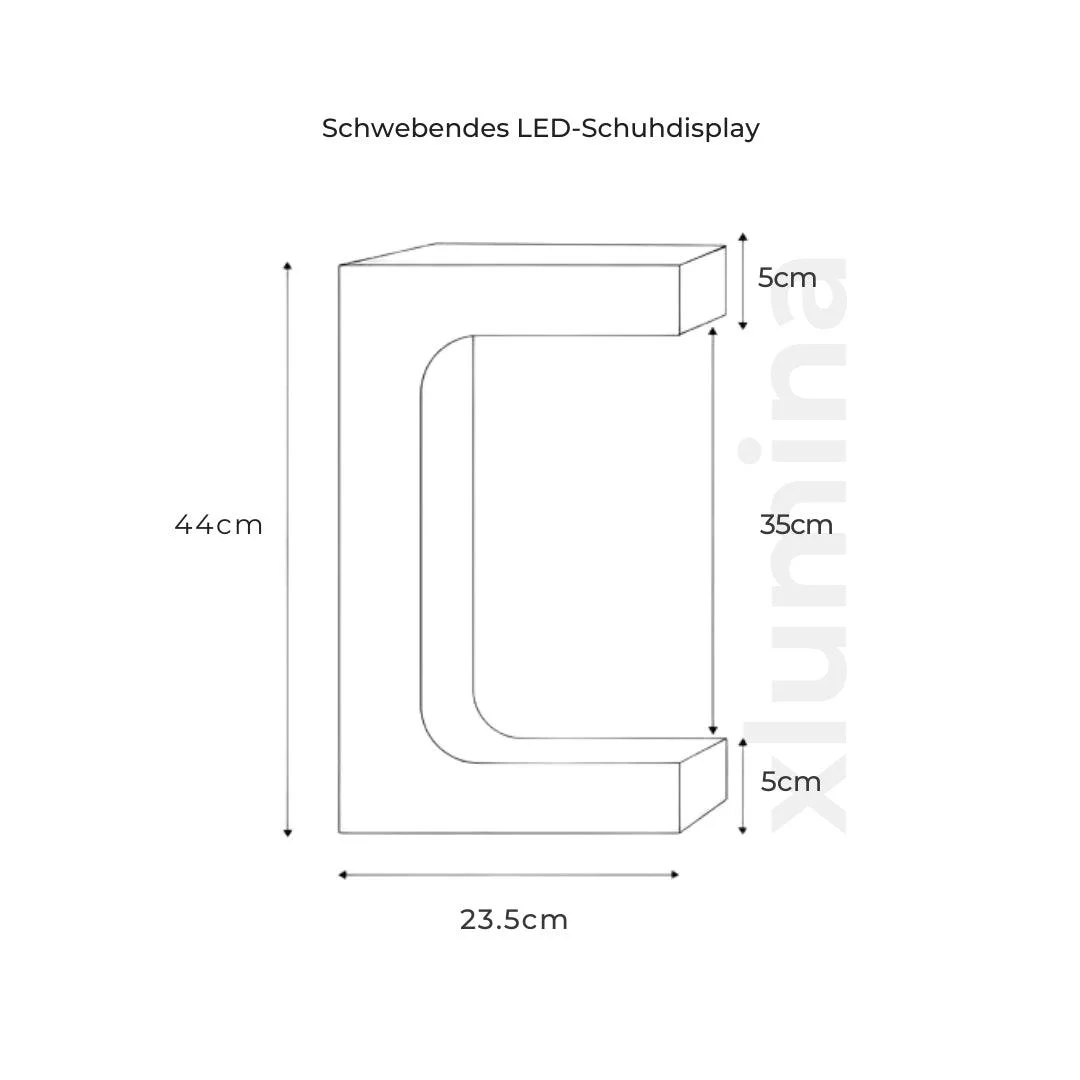 Schwebendes Led Schuhdisplay Minimalistische Tischlampe 9