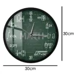 Science Math Wall Clock Unique Educational Timepiece