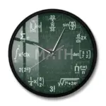 Science Math Wall Clock Unique Educational Timepiece