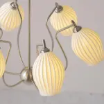 Sculptural_Glass_Ribbed_Chandelier_12 Sculptural Glass Ribbed Chandelier