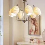 Sculptural_Glass_Ribbed_Chandelier_14 Sculptural Glass Ribbed Chandelier
