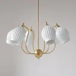 Sculptural_Glass_Ribbed_Chandelier_28 Sculptural Glass Ribbed Chandelier