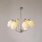 Sculptural_Glass_Ribbed_Chandelier_4 Sculptural Glass Ribbed Chandelier