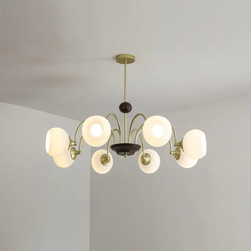 Sculptural Glass Ribbed Chandelier 6 952284a2 98b0 468f 8a83 fb195b714c73