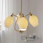 Sculptural_Glass_Ribbed_Chandelier_8 Sculptural Glass Ribbed Chandelier