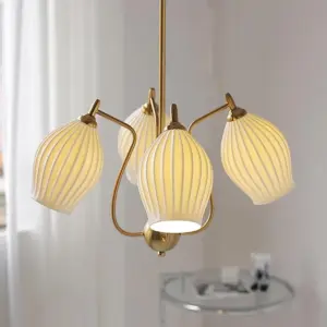 Homeko Ceramics Flower shaped Warm Chandelier