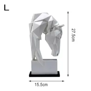 Majestic Horse Sculpture White Horse