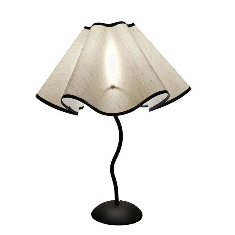 Vintage Squiggle Lamp with Pleated Lampshade - ISTANBULLU LTD