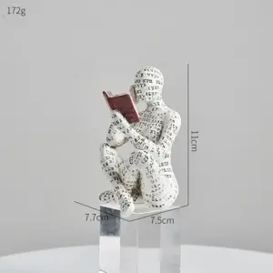 Sculpture Woman Reading Book