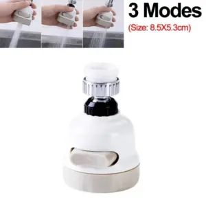 Universal Kitchen Faucet Adapter: 360° Rotating Extender