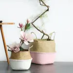Seagrass Wicker Basket Laundry Basket Flower Pot Folding Basket Dirty Basket Woven Storage Pot Garden Flower 28470919 ac4b 479c b8d3 f5999a419441