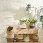 Seagrass Wicker Basket Laundry Basket Flower Pot Folding Basket Dirty Basket Woven Storage Pot Garden Flower c5424530 d929 48c5 9ba3 f13a2aec5fce