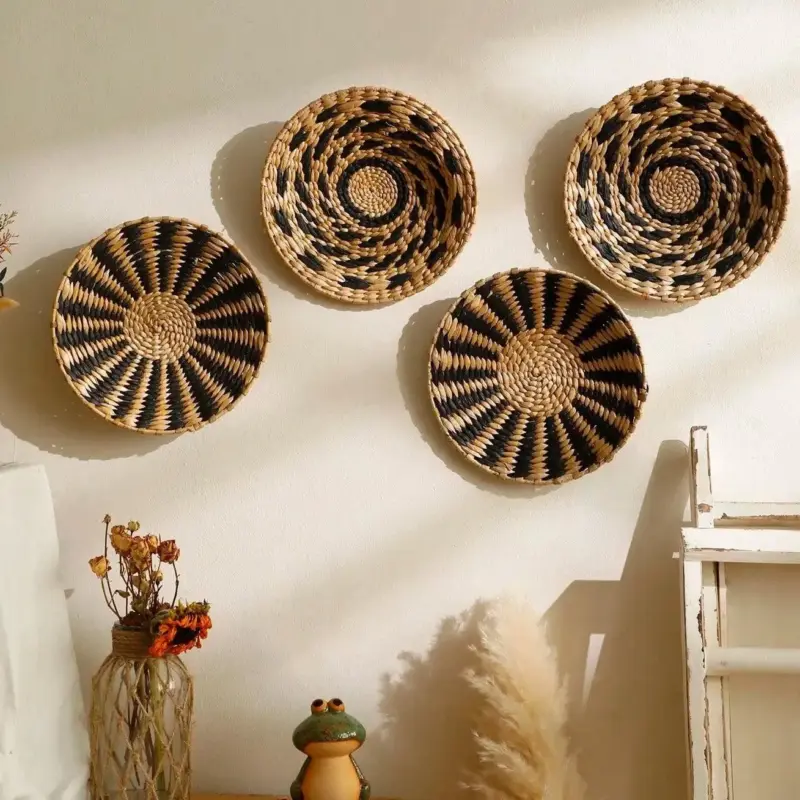 SeagrassDecorativeBohoWallBasket Homeko2