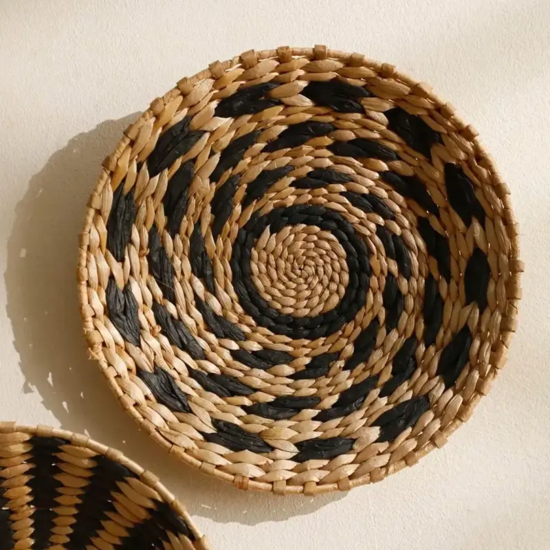 SeagrassDecorativeBohoWallBasket Homeko4