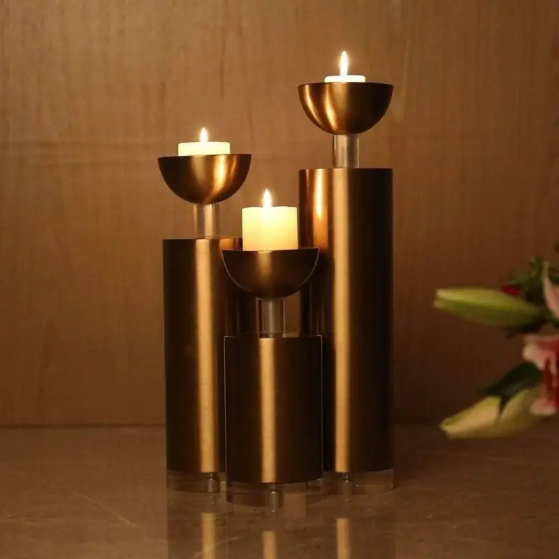 Semi spherical Candlestick Modern Elegant Home Accent