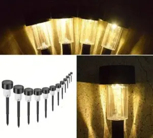 Solar energy garden lamps - Solarya - Waterproof - 12 pieces