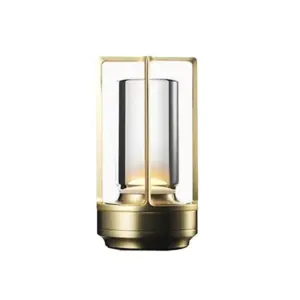 Retro Bar Style Dimming Metal LED Cordless Lamp