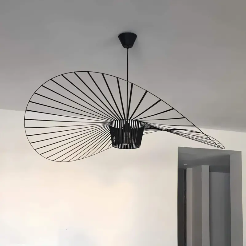 ShadowSleekPendelleuchte EleganteSchwarzeHut Design7