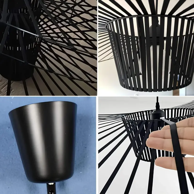 ShadowSleekPendelleuchte EleganteSchwarzeHut Design9