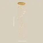 ShinySpiralLEDPendantLampinGold-Homeko10 ShinySpiralLEDPendantLampinGold Homeko10