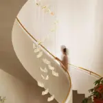 ShinySpiralLEDPendantLampinGold-Homeko8 ShinySpiralLEDPendantLampinGold Homeko8