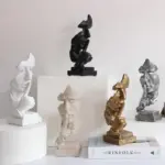 SilenceisGoldenMaskSculpture Homeko4