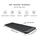 Silicone Heat Resistant Travel Pad Bag For Hair Curler Straight Hair Non Slip Insulation Storage Set 89a10f3b c45d 4eb1 8a85 602a3d799eb6