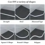 Silicone Water Stopper Self Adhesive Bendable Flexible Water Retaining Strip Bathroom Door Dry Wet Separation Shower jpg