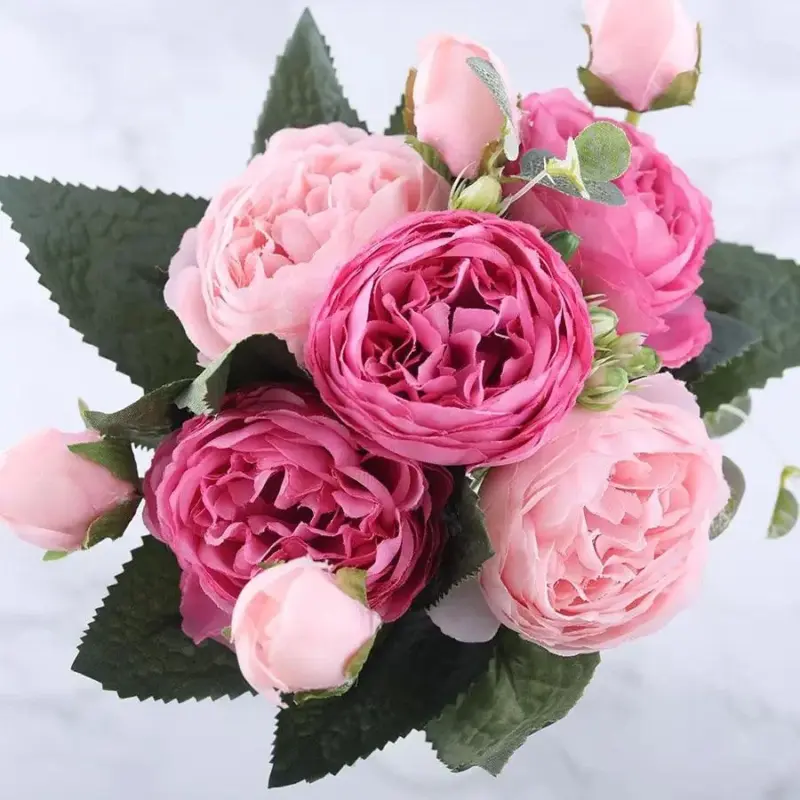 Silky Rose Gypsophila Bouquet Decorfaure