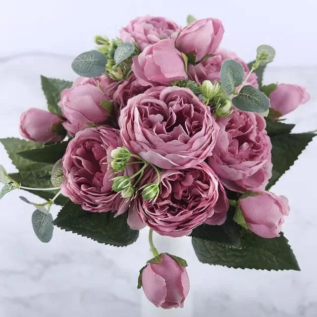 Silky Rose Gypsophila Bouquet - ISTANBULLU LTD