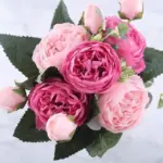 Silky Rose Gypsophila Bouquet Decorfaure