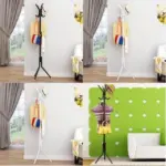 Simple Metal Coat Rack Assembled Living Room Floor Hat Clothing Display Stand Home Furniture Multi Hooks 4514b435 f48b 4c84 820d de82612afbfd