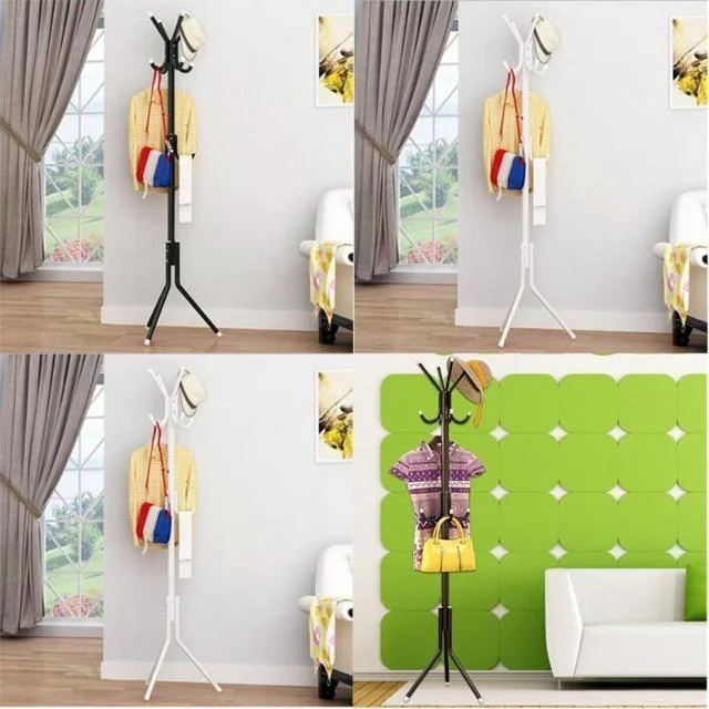 Simple Metal Coat Rack Assembled Living Room Floor Hat Clothing Display Stand Home Furniture Multi Hooks 4514b435 F48b 4c84 820d De82612afbfd