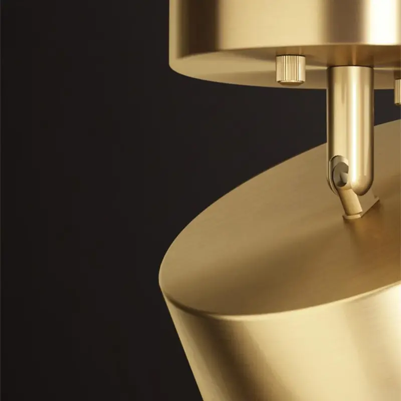 SimpleLedCopperSemiFlushMountCeilingLight
