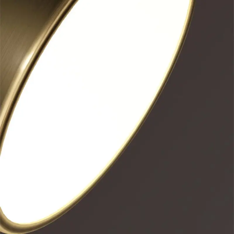 SimpleLedCopperSemiFlushMountCeilingLight