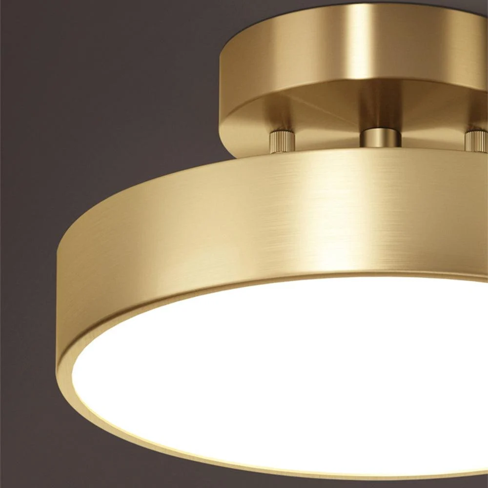 Simpleledcoppersemiflushmountceilinglight 13