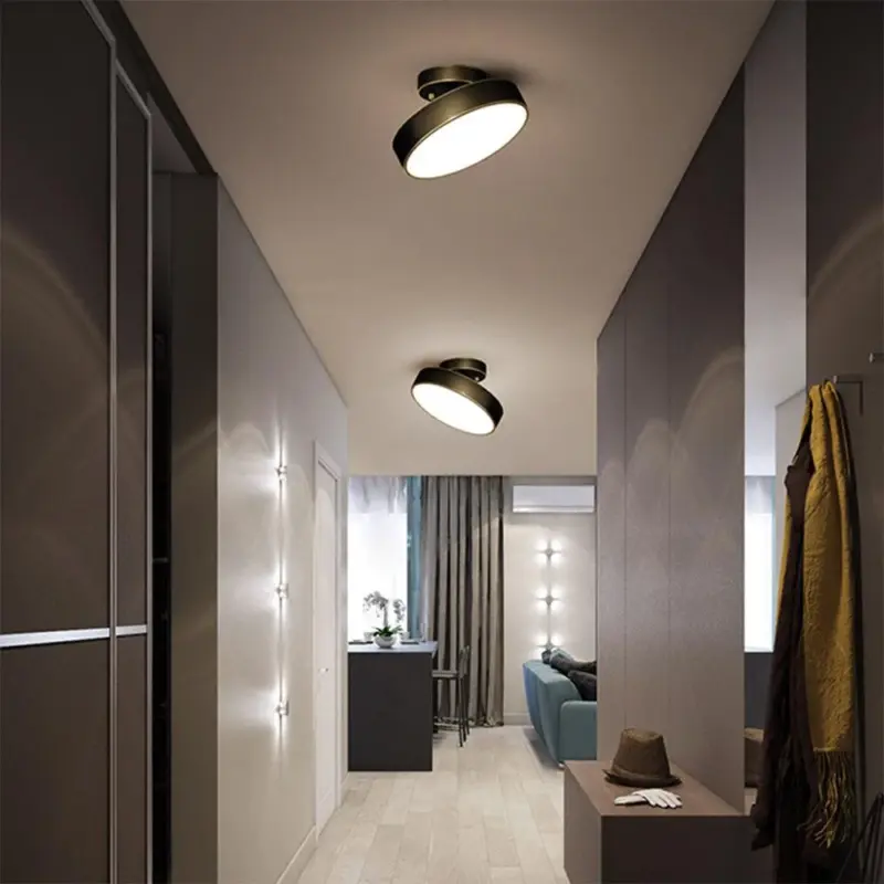 SimpleLedCopperSemiFlushMountCeilingLight