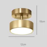 SimpleLedCopperSemiFlushMountCeilingLight_9 SimpleLedCopperSemiFlushMountCeilingLight
