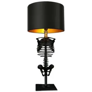 Handmade Gothic Skeleton Table Lamp