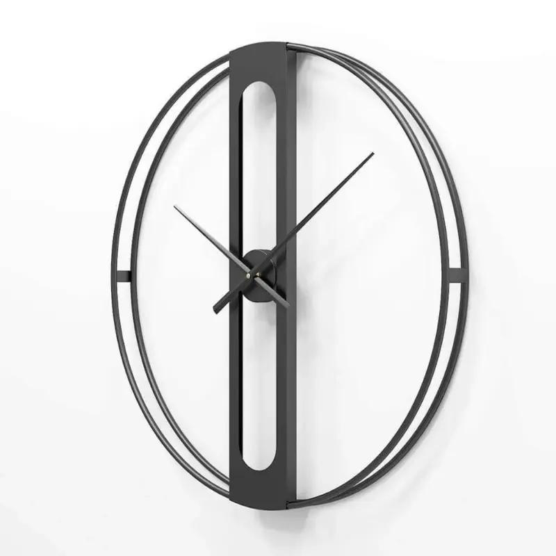 Sleek Modern Nordic Wall Clock Timekeeping with a Contemporary Twist