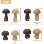SmallCuteMushroomLEDLightingWoodenRoomDecorationLamp Homeko2