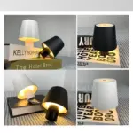 SmallLightingLEDBlackWhiteLampPortableChargingDecorative Homeko2