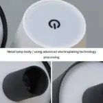 SmallLightingLEDBlackWhiteLampPortableChargingDecorative Homeko5