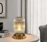 SmallRusticGlassMinimalistDeskLamp