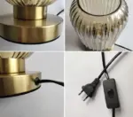 SmallRusticGlassMinimalistDeskLamp
