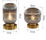 SmallRusticGlassMinimalistDeskLamp